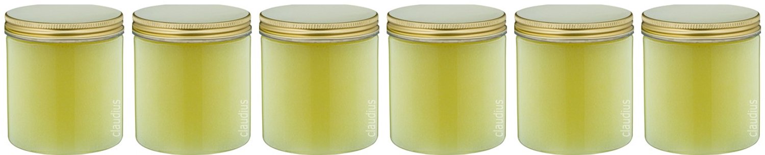 Claudius Bodyscrub-Gel Hamam - 400 gram - Pot met gouden deksel - set van 6 stuks - Hydraterende Lichaamsscrub - Body Scrub