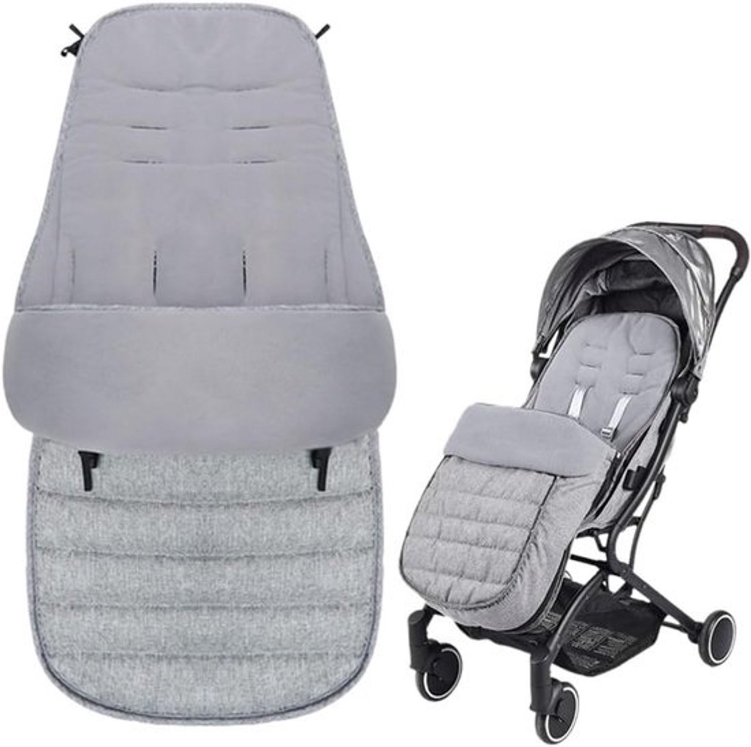 Voetenzak voor een buggy - Wiegdeken voor een kinderwagen - Universeel passend - Peuter
