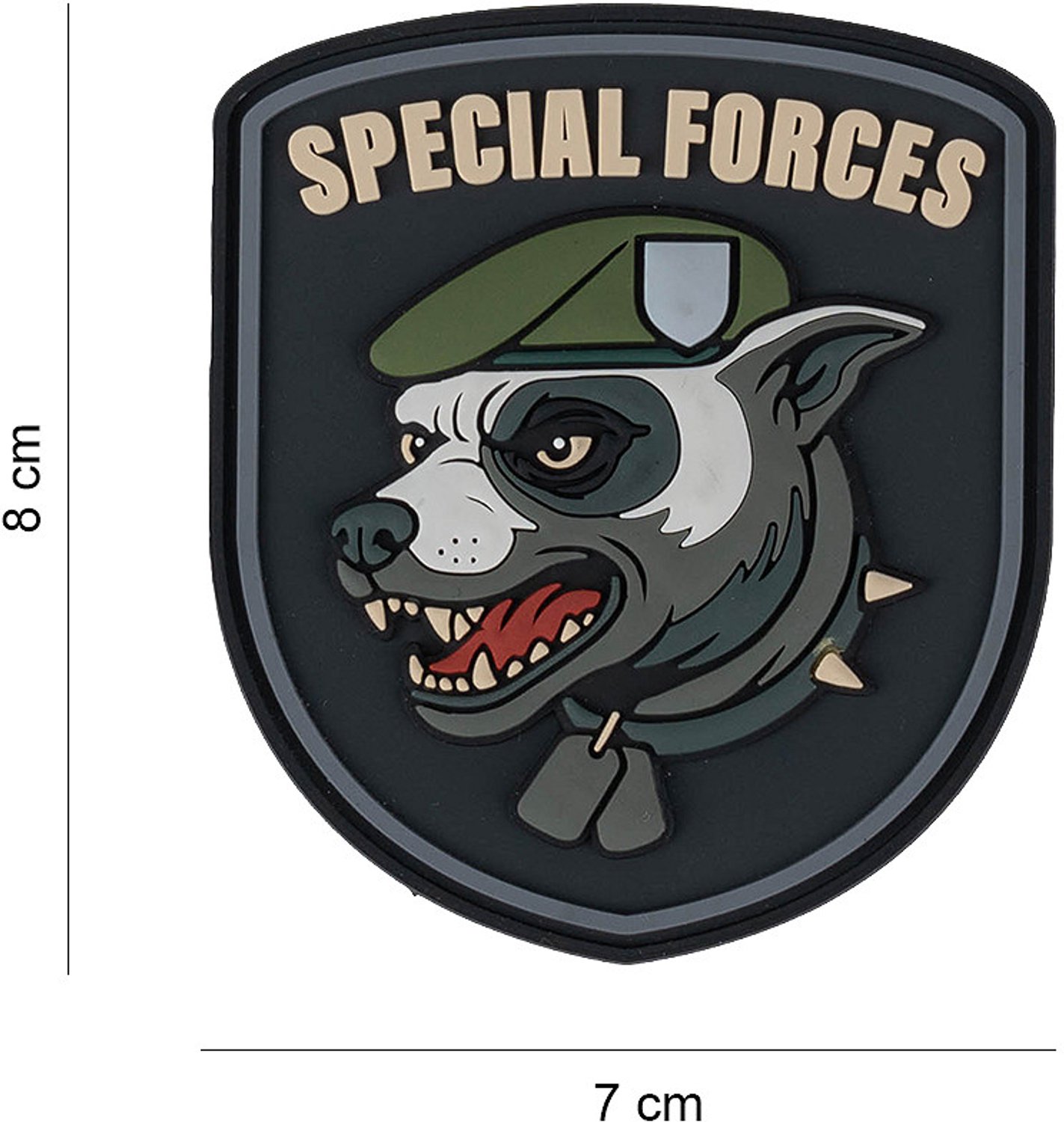Embleem 3D PVC Special forces dogs #6043