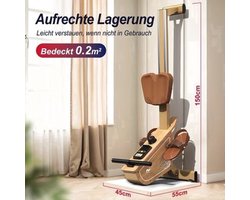 Roeitrainer – Roeimachine – Roeiapparaat – Fitnessapparaat – Indoor Rowing – 16 Weerstandsniveaus – Max. 150 kg – Draadloze Monitor – Verticale Opslag