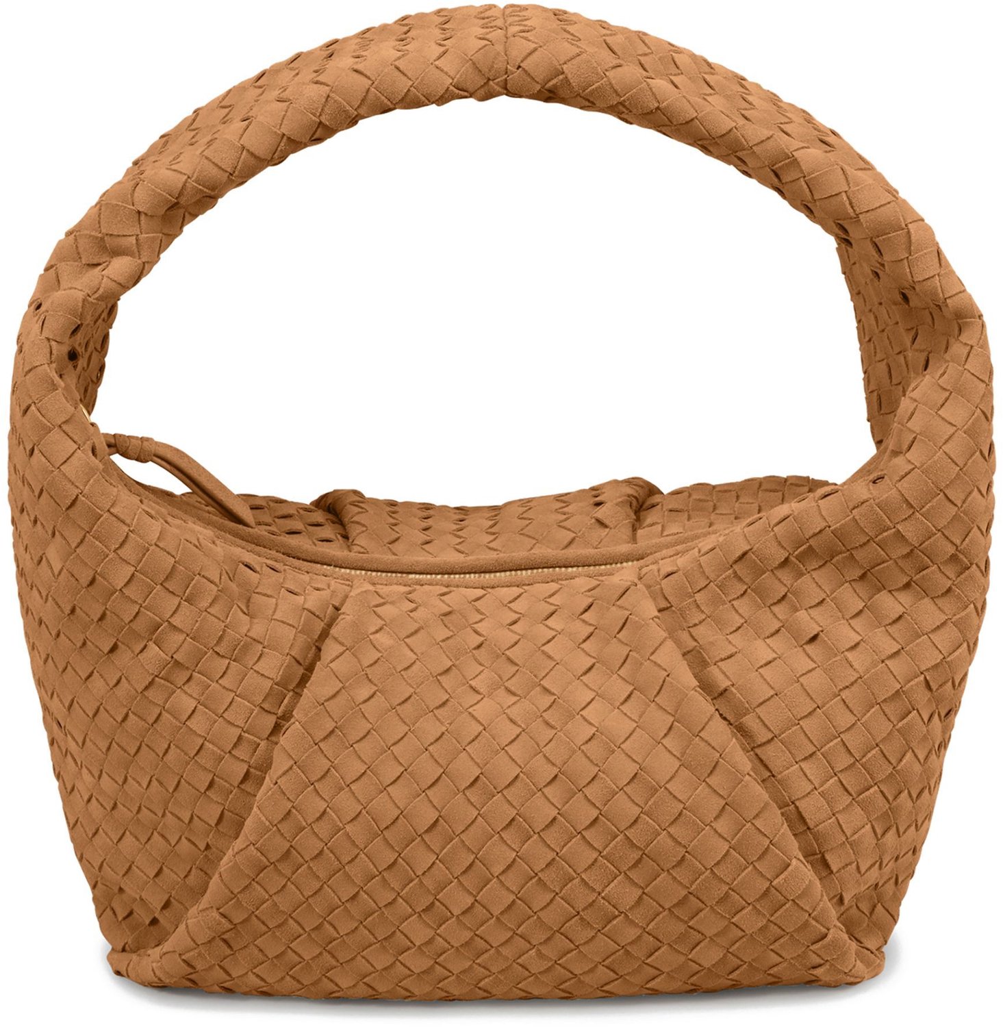 LES VISIONNAIRES Greta weave Handtas Leder 37 cm - Dames - golden brown
