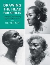 Boekomslag met de titel 'DRAWING THE HEAD FOR ARTISTS'. Vier portrettekeningen: een vrouw in profiel, een donkere vrouw in profiel, een Aziatische vrouw met opgestoken haar en een oudere vrouw.
