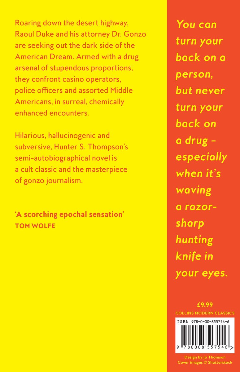Collins Modern Classics- Fear and Loathing in Las Vegas - back cover