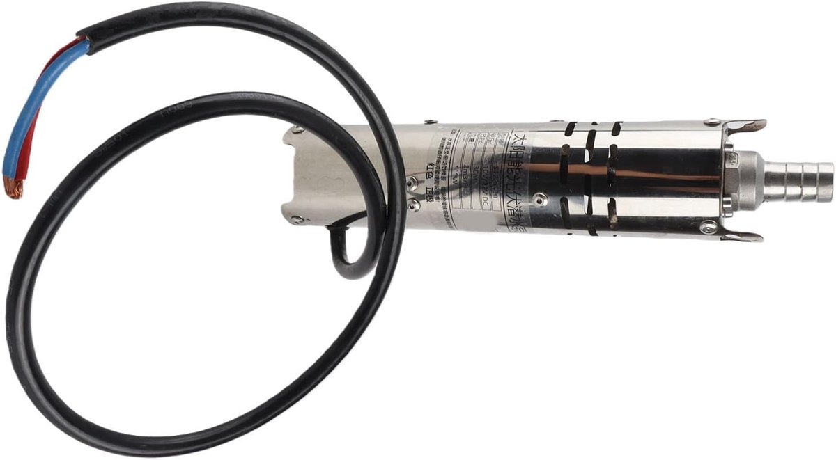 Dompelpomp RVS - Waterpomp DC - Zonne-irrigatie Tuin - Ingebouwde MPPT - 30 meter lift - Zilver