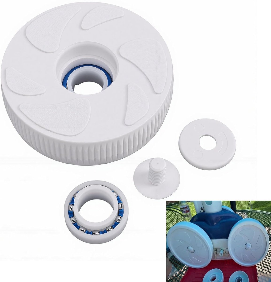Zwembadreiniger Onderdelen – Wielset Reparatie – Zwembad Onderhoud – Exacte Pasvorm – 4 Delig – Zwart Zwembadreiniger Onderdelen – Wielset Reparatie – Zwembad Onderhoud – Exacte Pasvorm – 4 Delig – Zwart