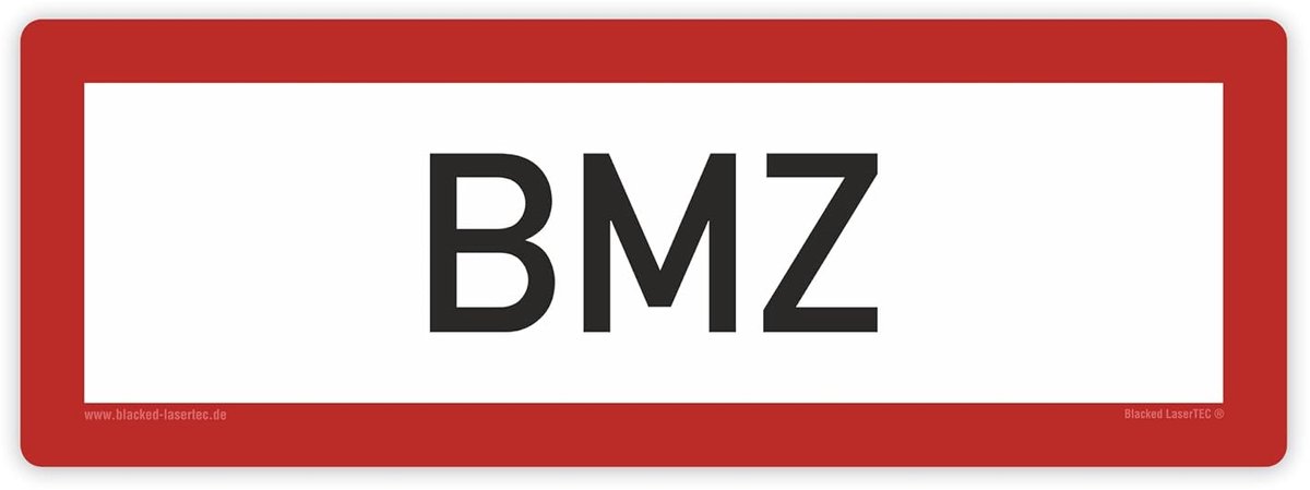Brandmeldsticker - Veiligheidslabel - Brandveiligheid Aangeven - Zelfklevend PVC - 105x297mm - Rood/Wit