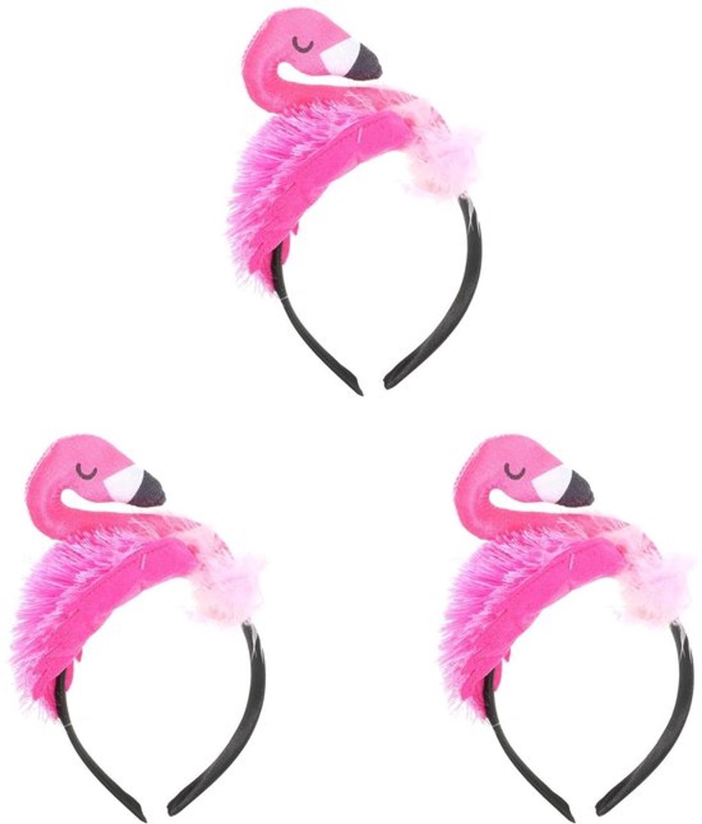 Vt products - Flamingo-hoofdband - Feestaccessoire - Roze - Tropisch haaraccessoire