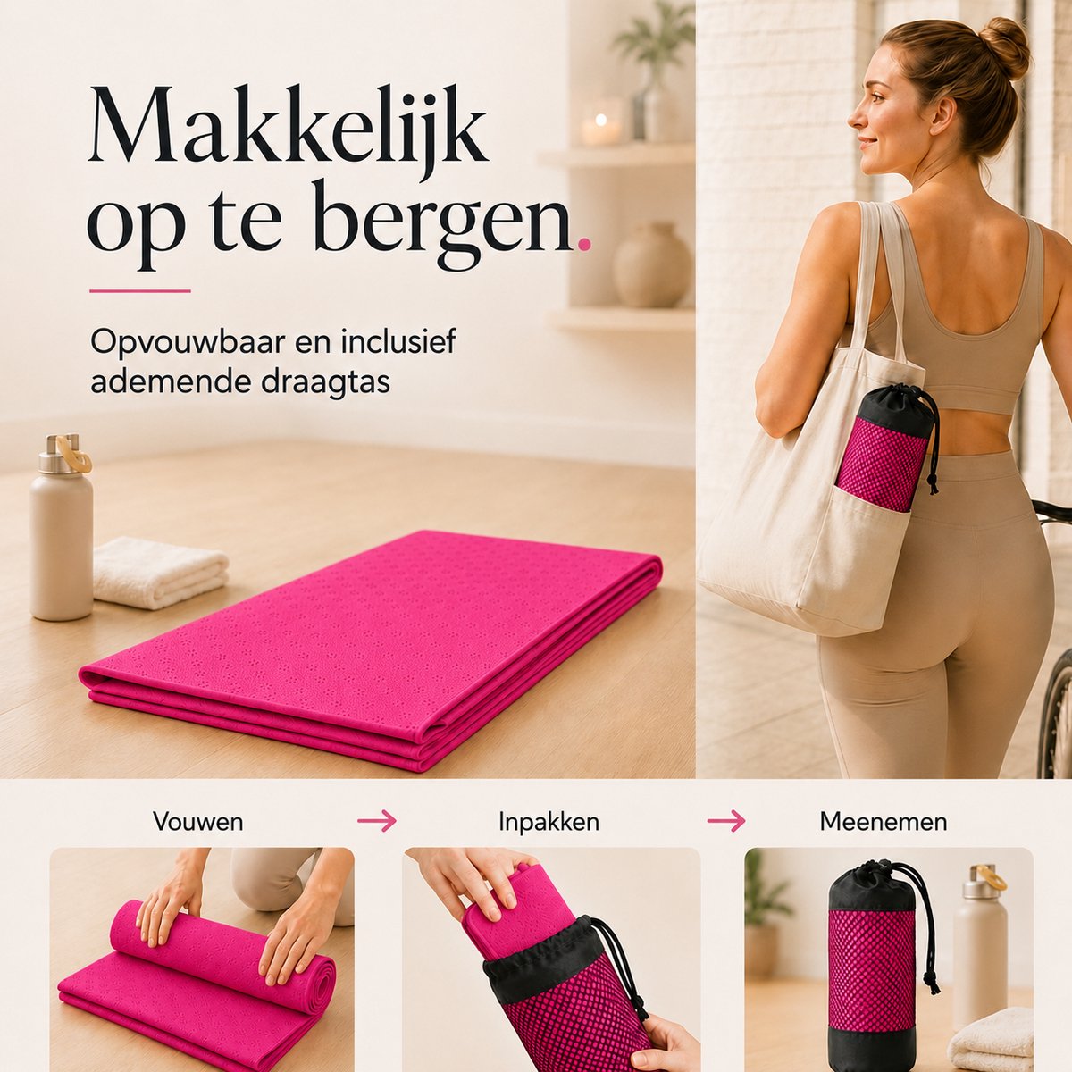 Sercano Yoga Handdoek 180x82cm thumbnail 5