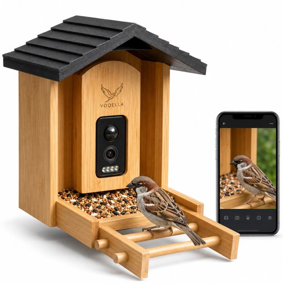 Voqella Vogelhuisje met Camera 2.0