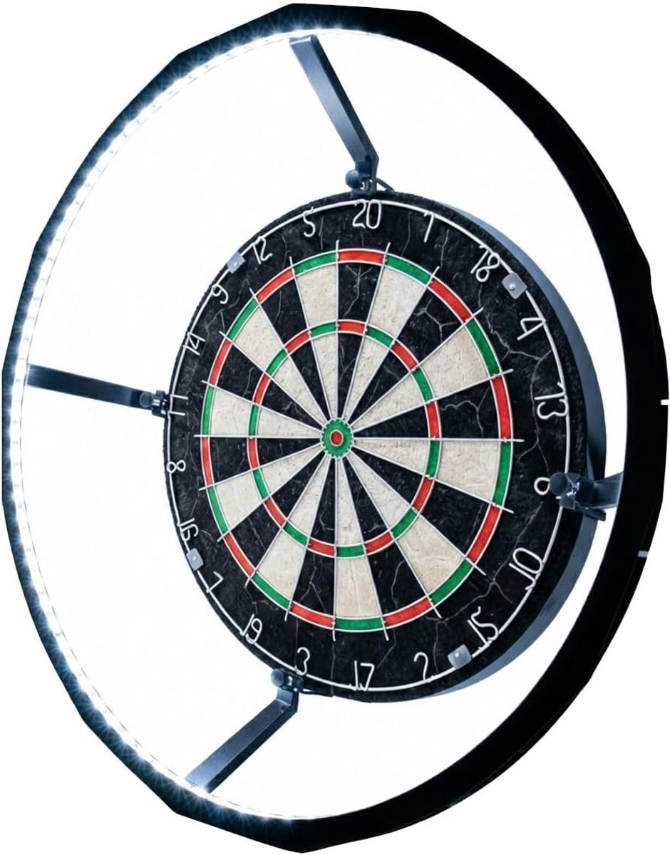 Dartbord Verlichting - LED Dartlicht - Dartspel Verbeteren - Schaduwvrije Verlichting - 30 x 50 cm - Zwart