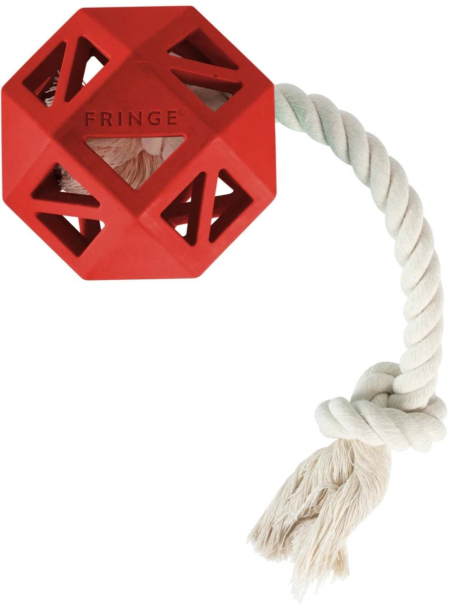 PetShop by Fringe Studio Pull My Way - Hondenspeelgoed - Rubber Trekspeeltje - Treat Dispenser - Voor Sterke Kauwers