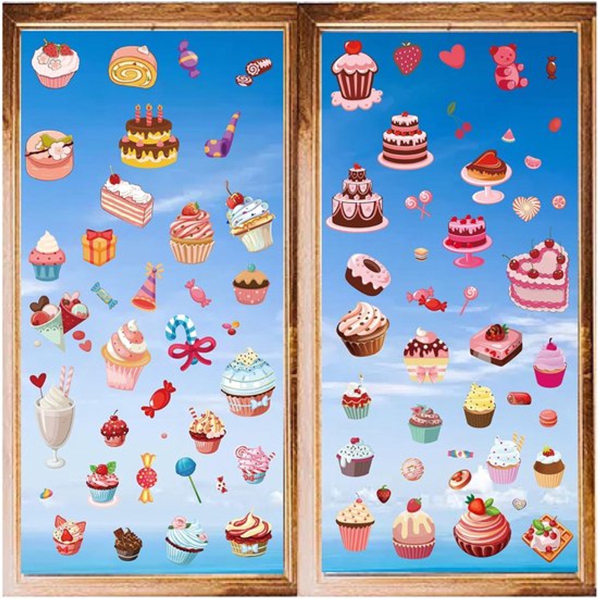 Dailygoody - Verjaardagsdecoratie Cake Muurstickers