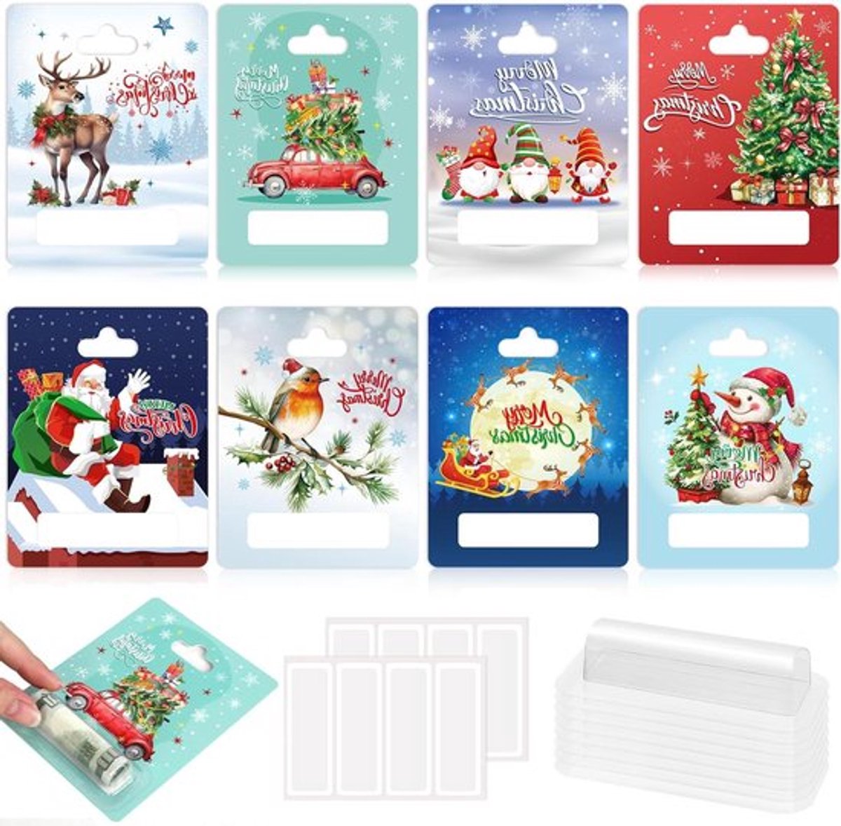 Kerstkaarten Allecto Plus - Cadeaukaarten voor Vrouwen Xmas 3D