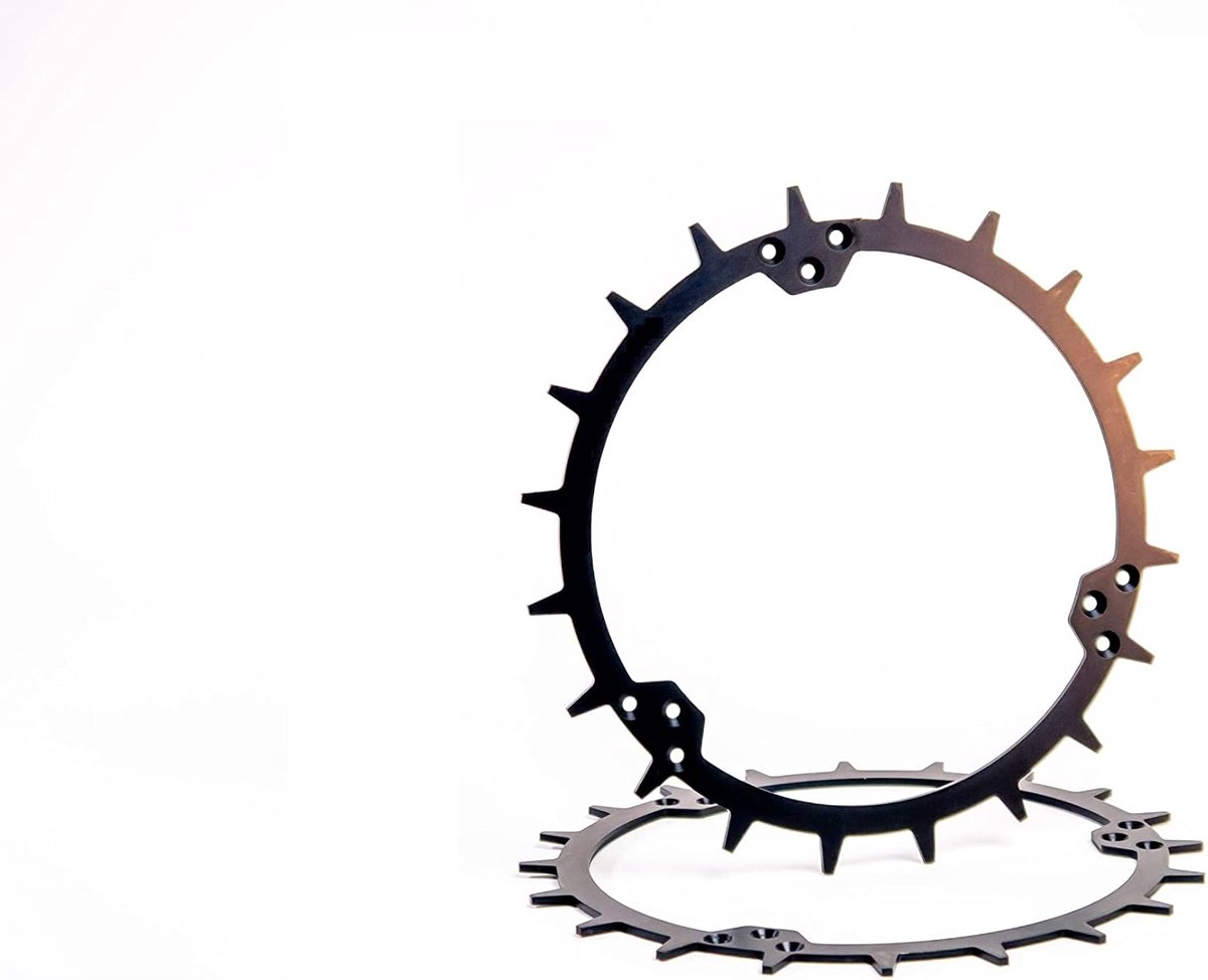 Wiel Spikes - Grasmaaier Grip - Verbeterde Tractie - CNC Gesneden Aluminium - 232mm Diameter - Aluminium