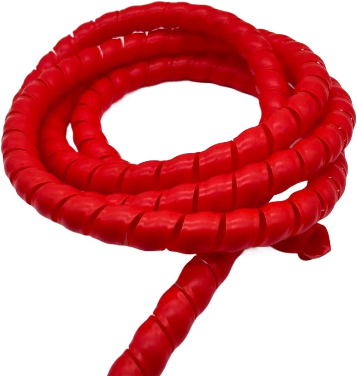 Spiraalbuis Protector - Kabel Bescherming - Slangen Organiseren - Flexibel Ontwerp - 1 Meter - Rood