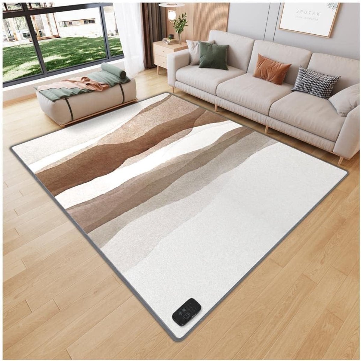 Verwarmd Vloerkleed - Elektrische Mat - Vloer Verwarmen - Intelligente Beveiliging - 100x150cm - A