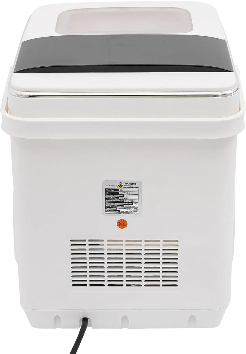 IJsblokjesmachine - IJsmaker - Snelle ijsbereiding - Auto-clean functie - 15 liter reservoir - Wit