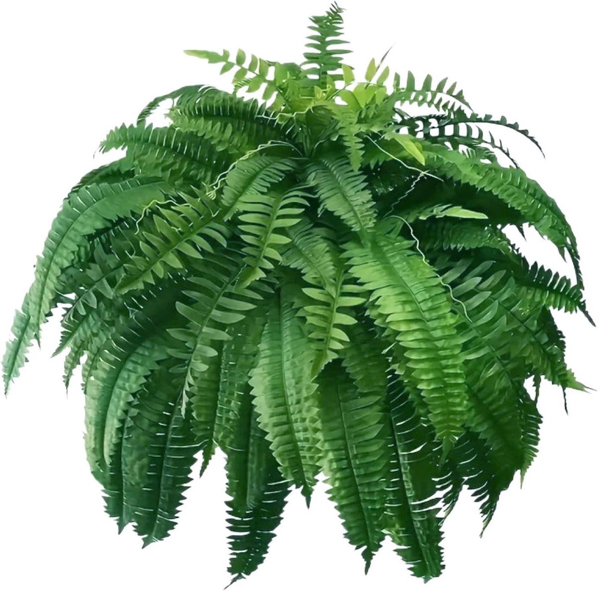 Kunstvaren plant - Decoratieve plant - Binnen en buiten - 60 takken uv-bestendig - 61 cm hoog - Groen