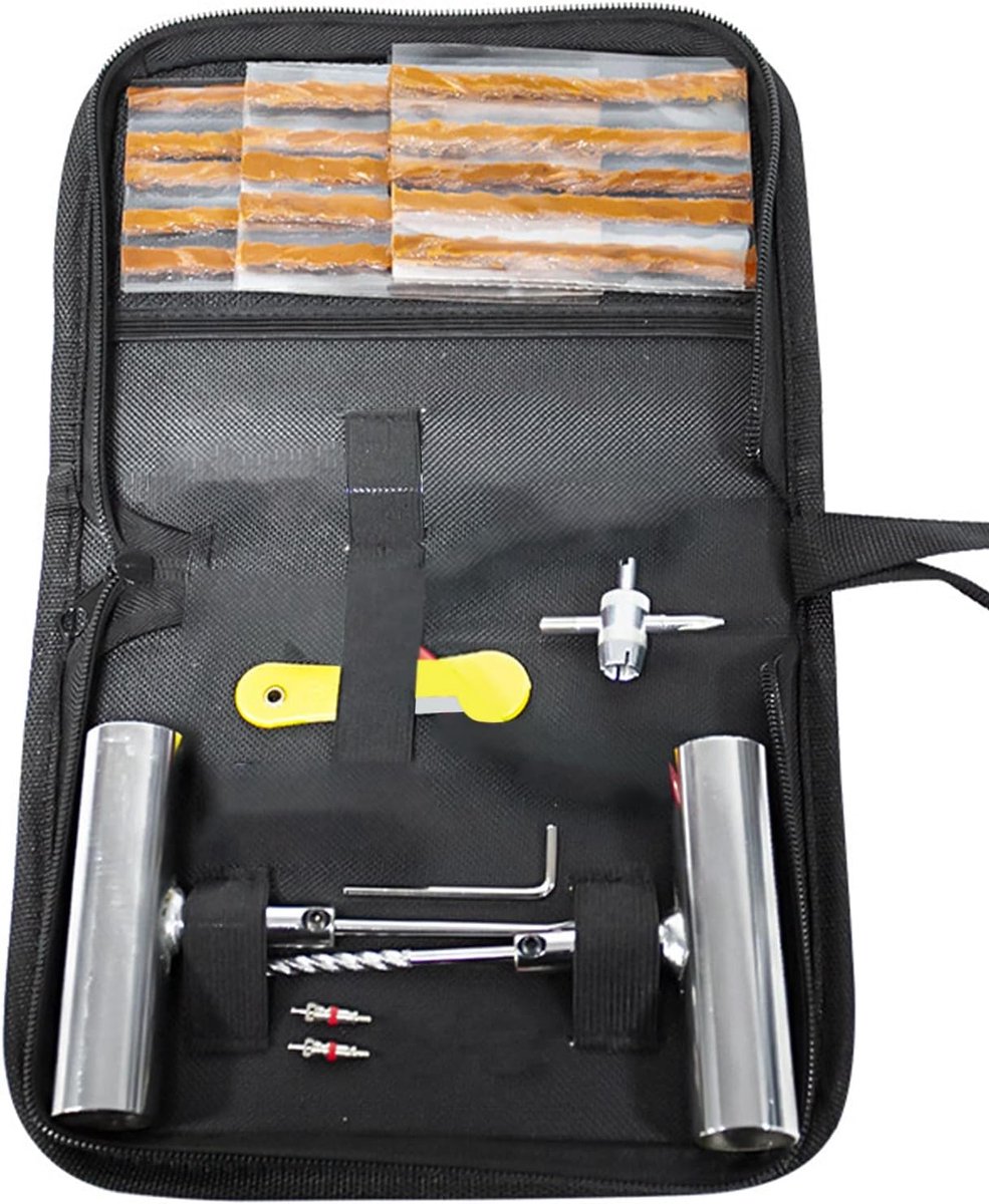 Bandenreparatieset - Lekke Banden - Onderweg Repareren - Veelzijdige Oplossing - 15 Strips - Zwart