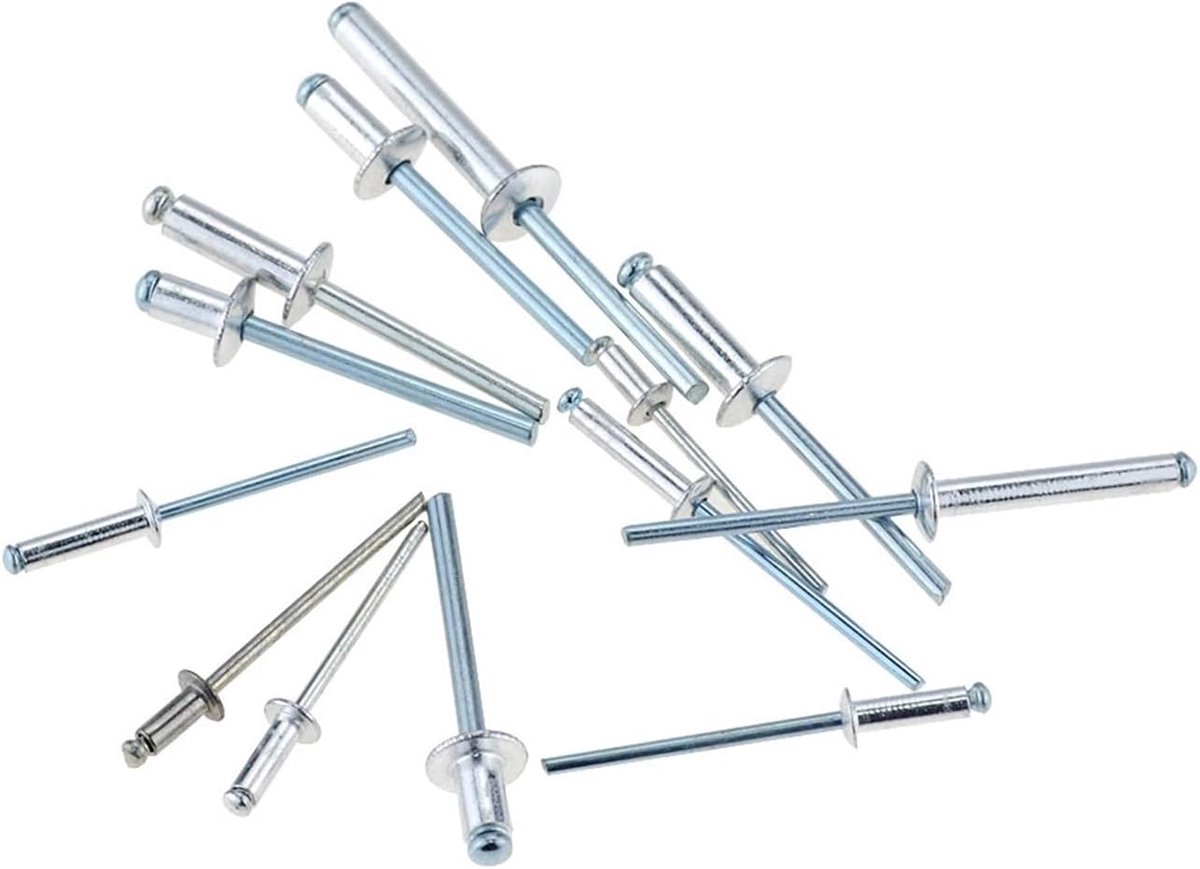 Blindklinknagels Aluminium - Klinknagels M6 - Verbindingen Maken - Zuur Corrosiebestendig - 10 Stuks - Aluminiumkleurig