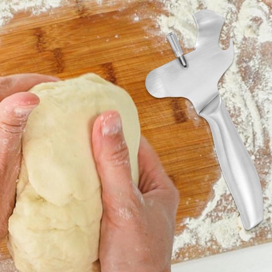 Pastasnijder Roestvrij - Keukenrolhouder - Maaltijden Bereiden - Instelbare Diktecontrole - 185 cm - Zilverkleurig — afbeelding 4