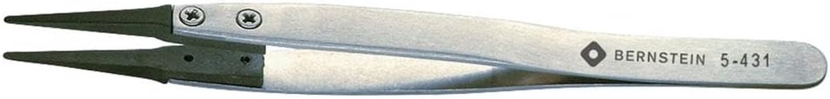 Pincet met Tips - Precisie Tang - Fijn Werk - Zuur- en Antimagnetisch - 125 mm - null
