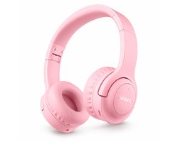 WiseQ HERO Kinderkoptelefoon – Roze Draadloze Koptelefoon Kind Meisje – vanaf 3 jaar met geluidsdemping – 38u Bluetooth – Roze