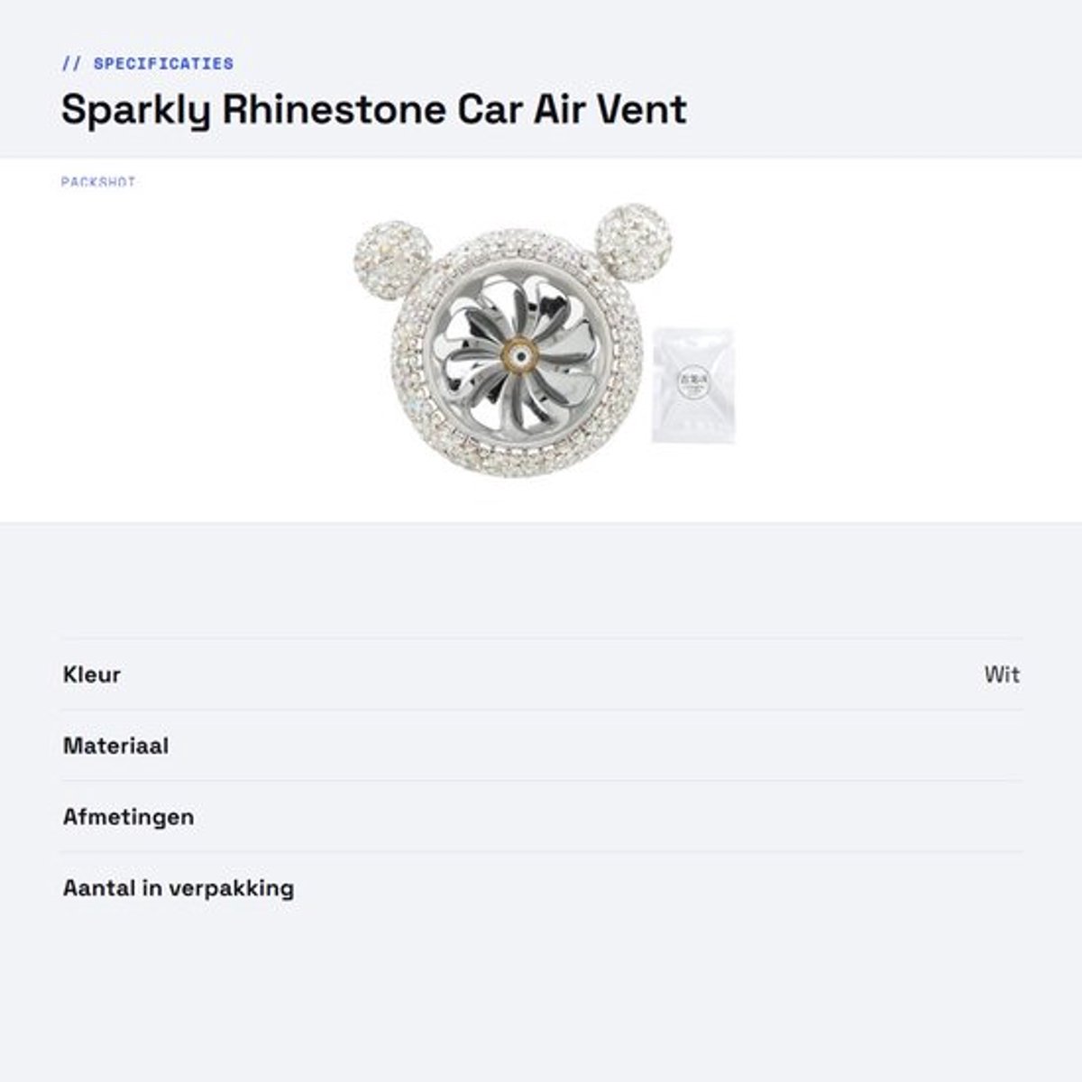 Dailygoods- Geurdecoratie Hoogwaardig Legeringsmateriaal - Auto Interieuraccessoire