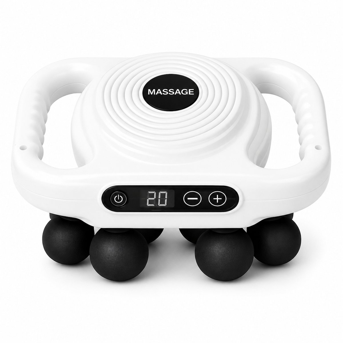 Massage Gun Fascia - Deep Tissue - 6 Koppen - 20 snelheidsniveau's - Wit
