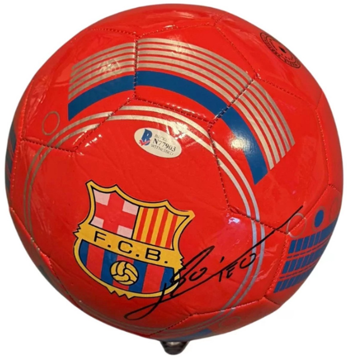 Lionel Messi gesigneerd FC Barcelona Voetbal