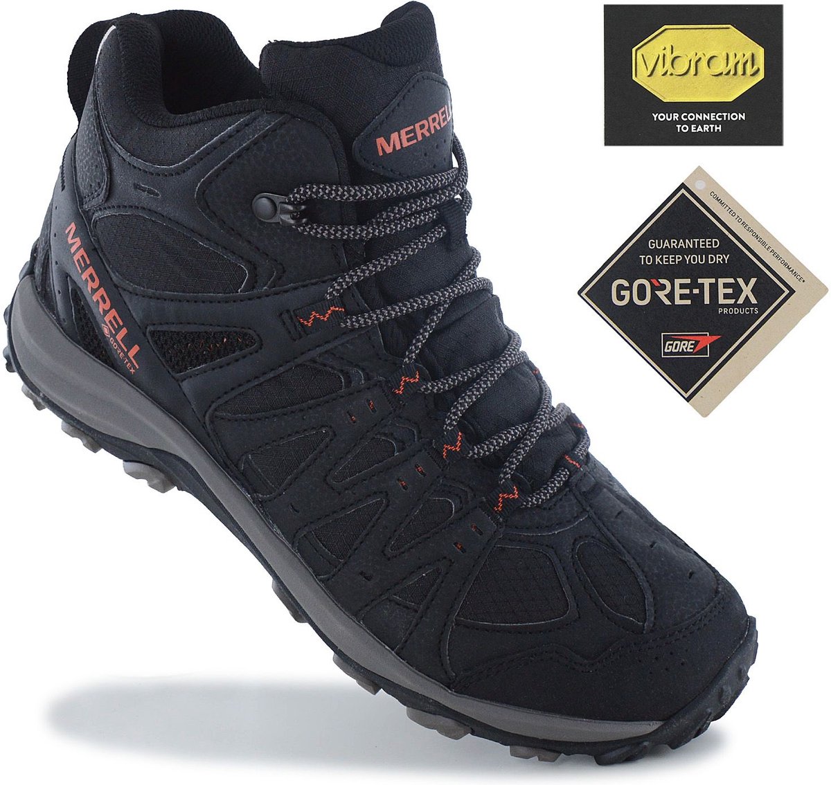 Merrell Accentor 3 Sport Mid GTX GORE-TEX Heren Wandelschoenen Trekking Laarzen J036737 Zwart