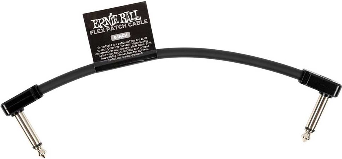Ernie Ball 6439 Flex Patch Black patchkabel 15 cm
