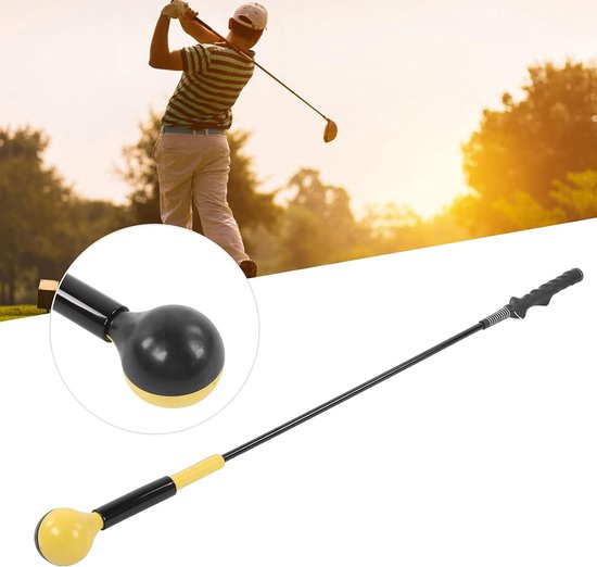 Golf Swing Trainer - Houding Corrector - Golftraining Oefenen - Verstelbare Dubbele Kalibratie - 120 cm - Zwart van GOLF — afbeelding 4
