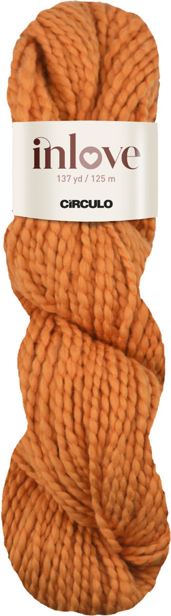 Círculo In Love - Katoengaren - 100% katoen - 100 g - 125 m - 6 mm - Gemberoranje