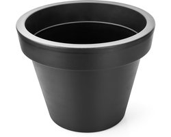 Grote Bloempot - Plantenbak XXL - Buiten Planten - Met Wielen - 60 cm Diameter - Antraciet