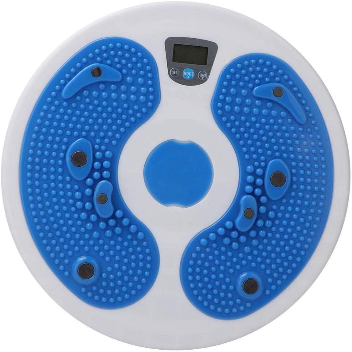 Taille Twister Plaat - Oefenplank Draaien - Taille en Heupen - Met Calorie Teller - N.v.t. - Blauw Wit