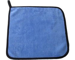 Microvezel Doeken - Auto Poetsdoeken - Auto Reinigen - Superfijne Vezel - 30x40cm 5 Stuks - Blauw Grijs