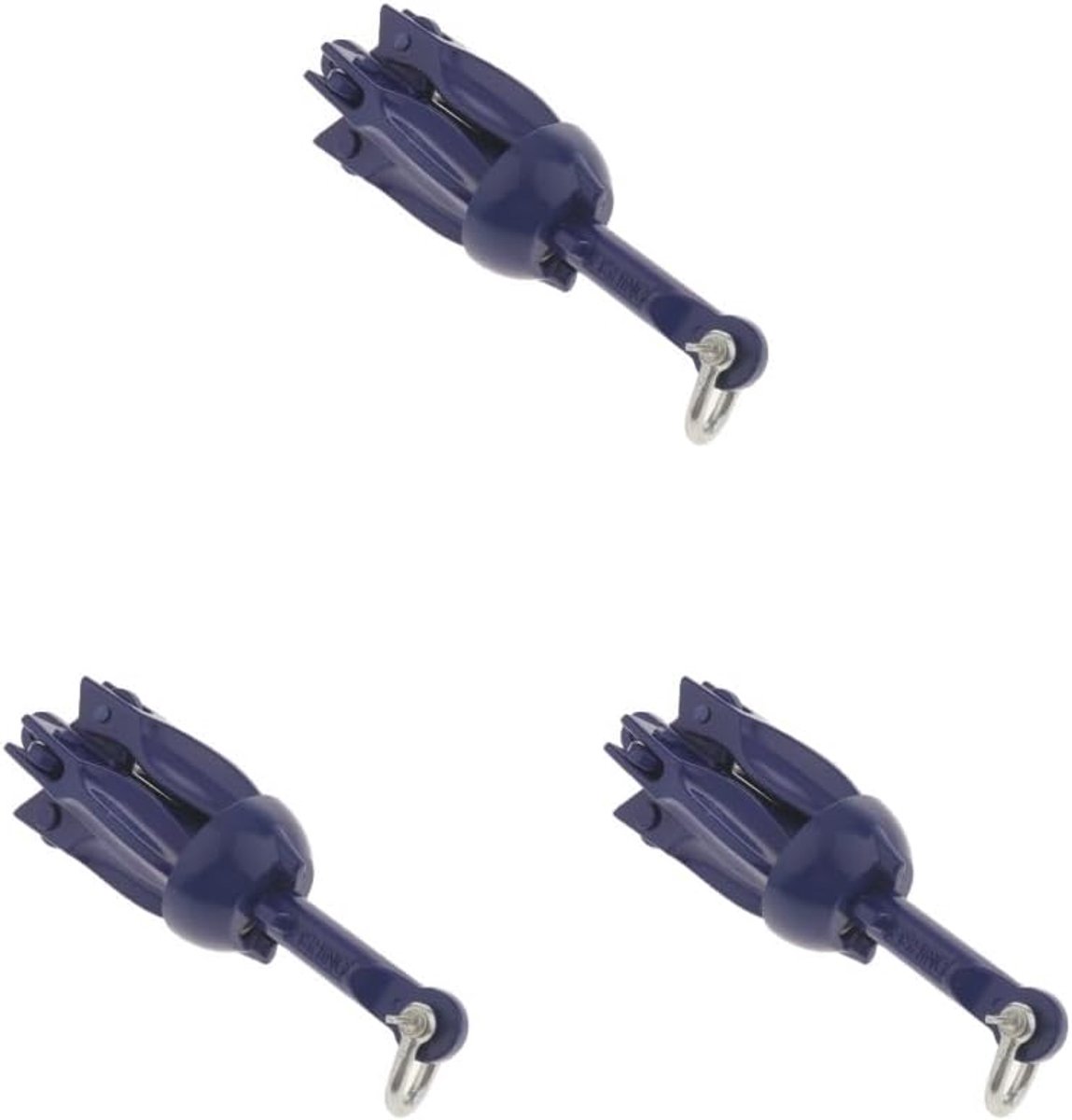 Vouwbaar Anker - Watersport Anker - Watersport Stabiliteit - Lichtgewicht Aluminium - 175mm Lengte - Blauw