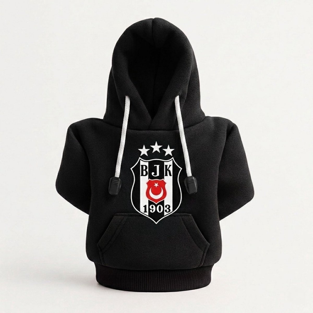 Jungengel Schakelpook Hoesje Besiktas Design - Mini Hoodie Auto Pookhoes - Universeel Zwart