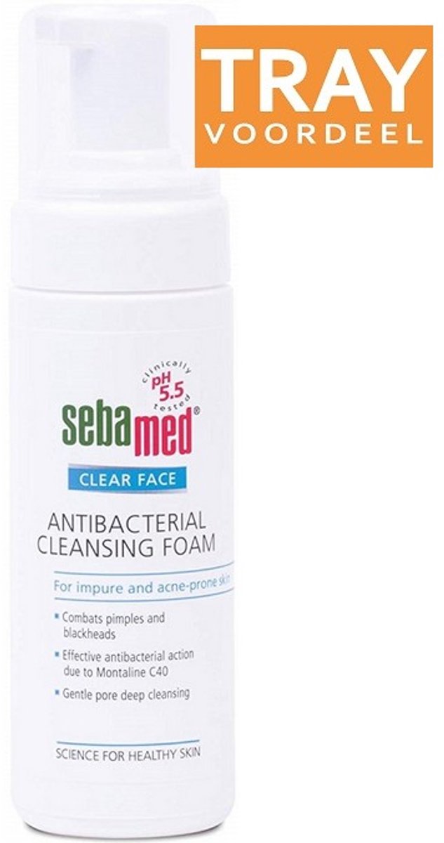 SEBAMED CLEAR FACE ANTIBACTERIAL CLEANSING FOAM 6 X 150 ML