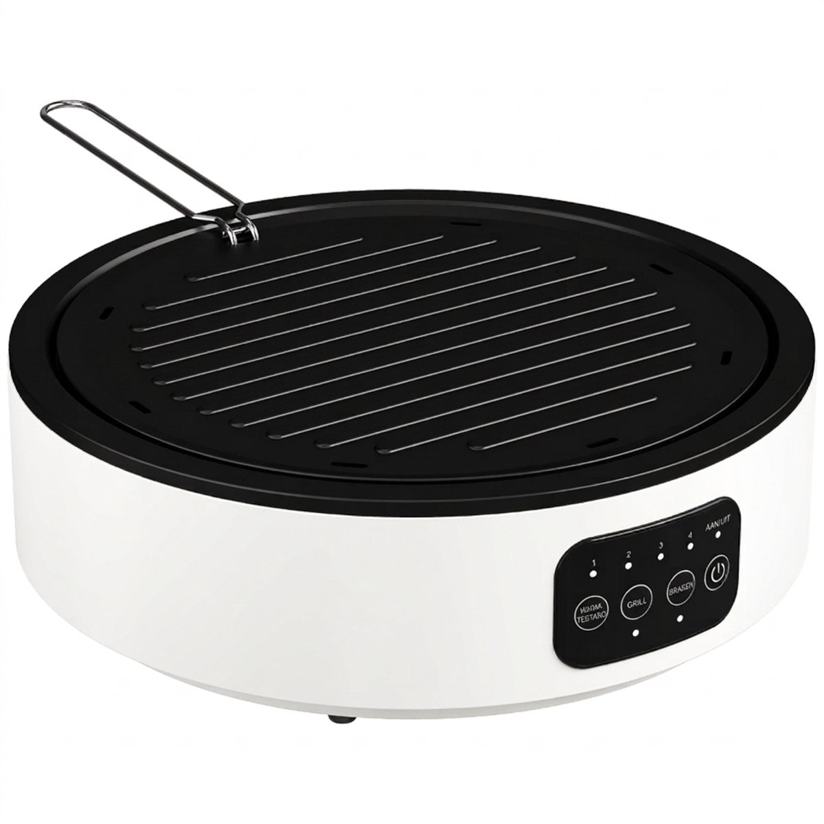 Keramische kookplaat 2000 W - 2-in-1 infrarood kookplaat en grill - Touchscreen - Met vetopvangbak