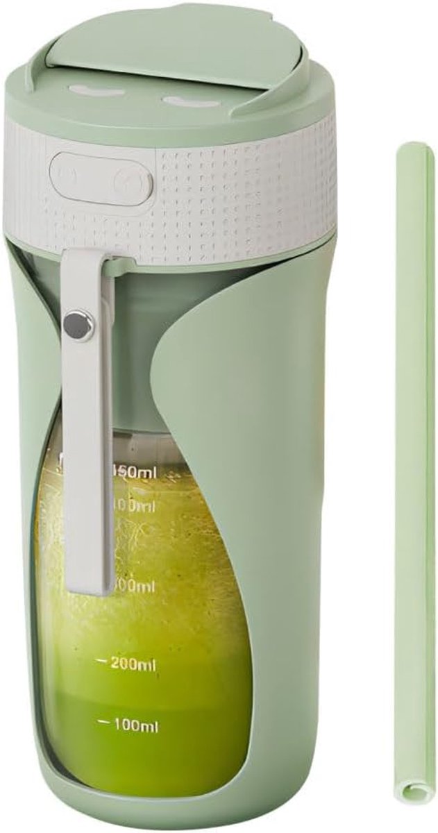Thijox - Draagbare Mini-Blender voor Shakes en Smoothies, Lekvrije Persoonlijke Elektrische Blender voor Reizen, Keuken, Sportschool, Kantoor - Direct
