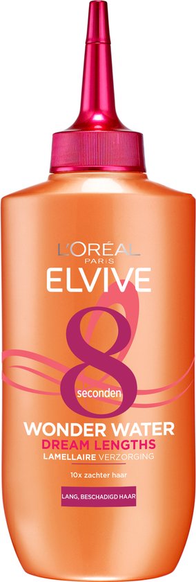 L'Oréal Elvive Dream Lengths 8 Secondes Wonder Water pour cheveux longs et abîmés.