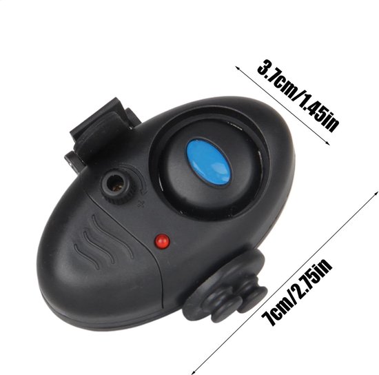 Bijtalarm, hengel alarm - Hengel Geluid Alert,Zeer gevoelige vis beet alarm indicator, draagbare visuitrusting — afbeelding 5