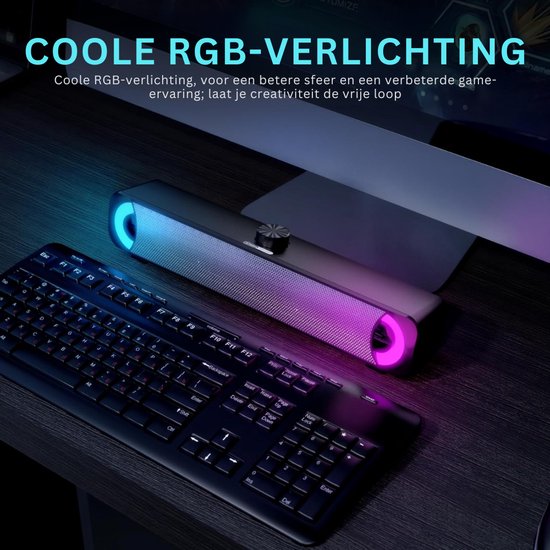 CLVP® Soundbar PC - Speaker Computer - Plug & Play - Zwart van CLVP — afbeelding 2