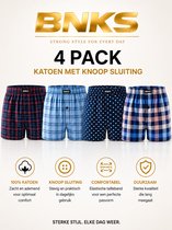 Boxershort Heren | 4 Pack | Wijde Boxershort | Beschikbaar M tot 6XL | Geruit | Losse Boxershort | Multipack