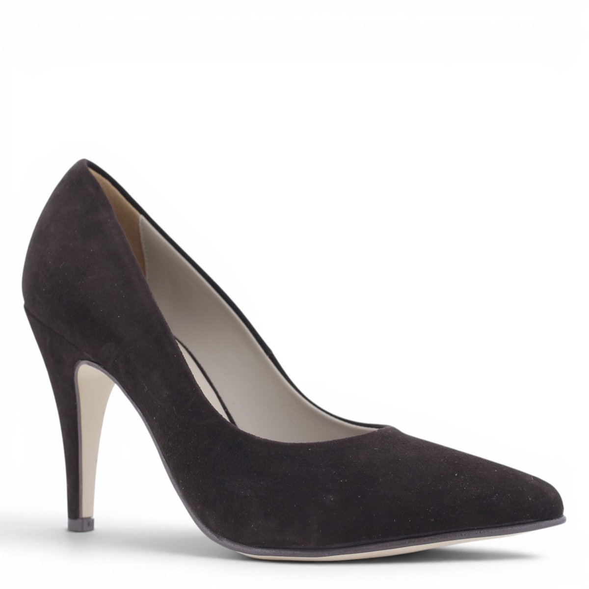 Noë Shoes Nicole Pump Dark Brown Suede