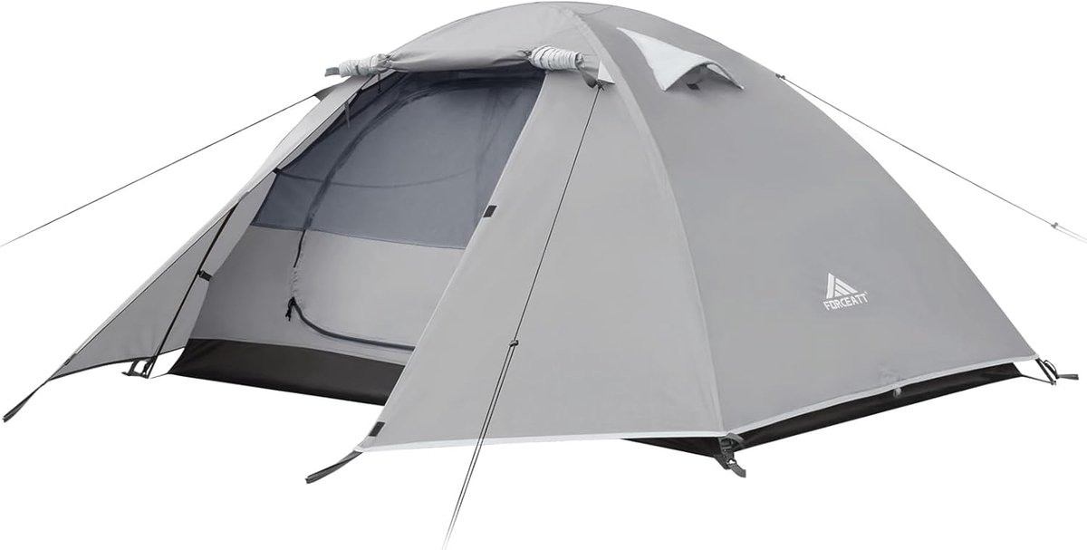 SnelShoppen - Forceatt Tent voor 2 en 4 Personen - Waterdicht en Ultralicht - 3-4 Seizoenen Koepeltent - Direct Opzetten voor Trekking, Outdoor, Festi