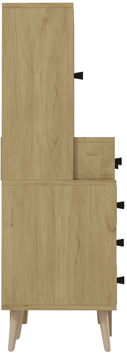 YYchan kaptafel - beige - 40 x 30 x 43 cm - met opbergruimte