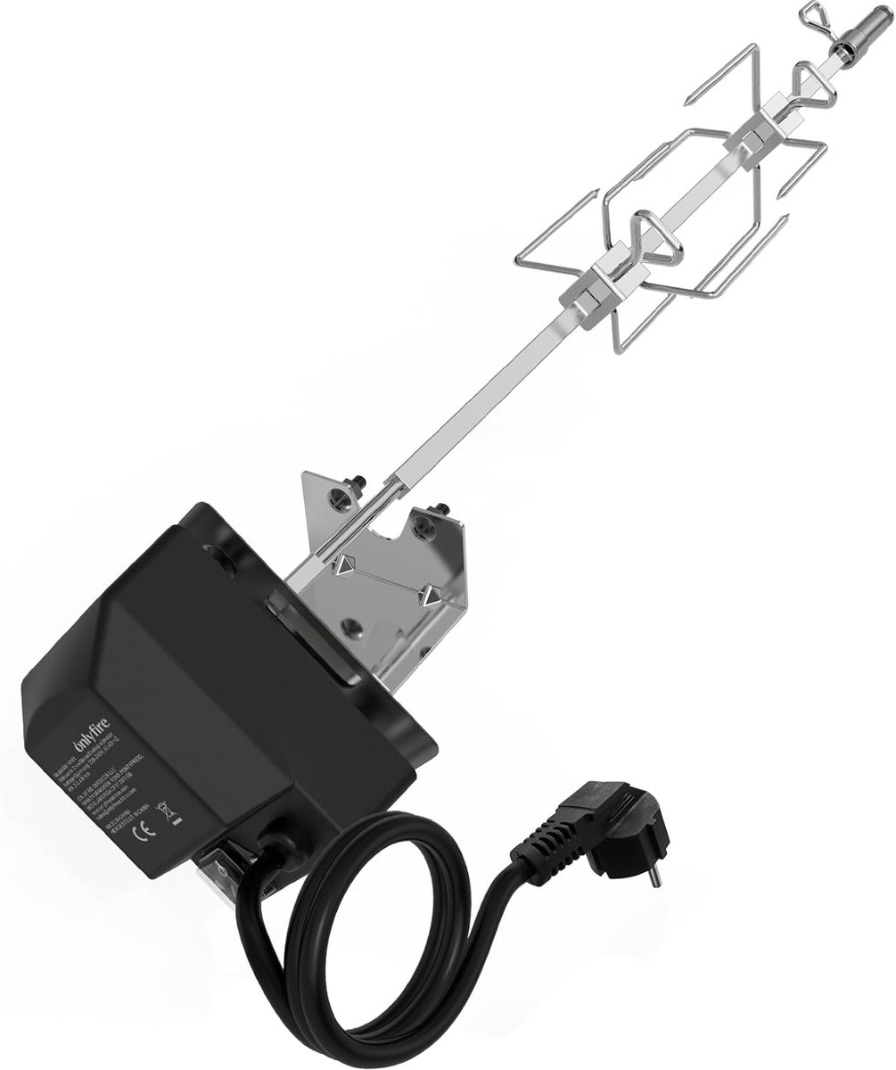 Rotisserie Set voor Weber Spirit I & II 200/300 Series - RVS - Compleet met motor en vleesvorken - ShopVlot
